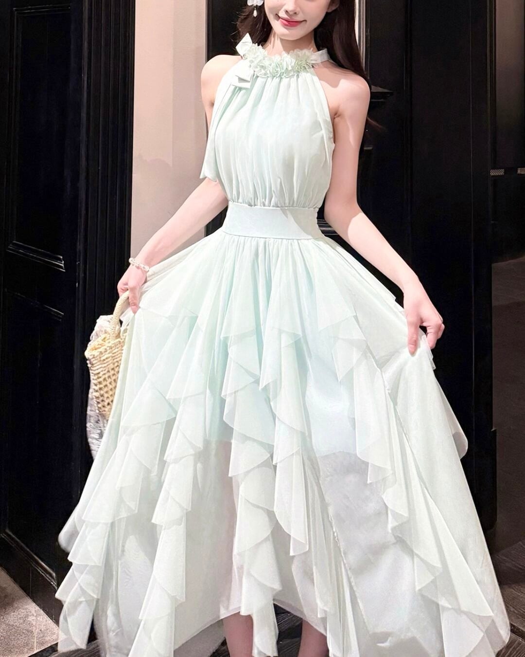 フェアリーミストイレギュラーフリルワンピース 2508596