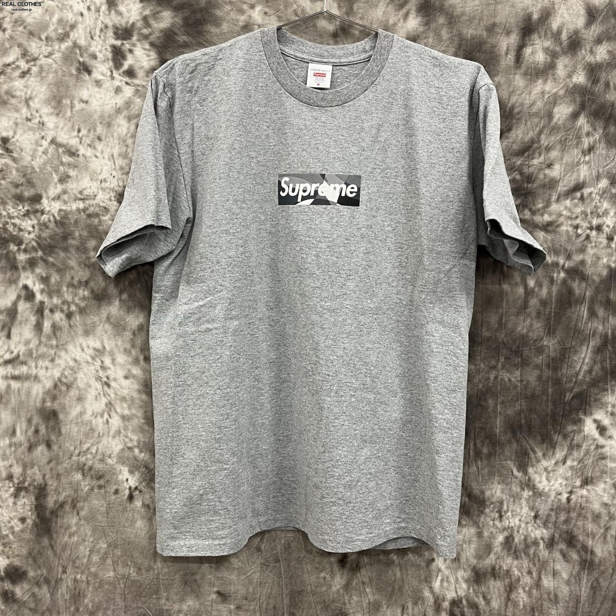 Supreme グレー ロゴＴシャツ