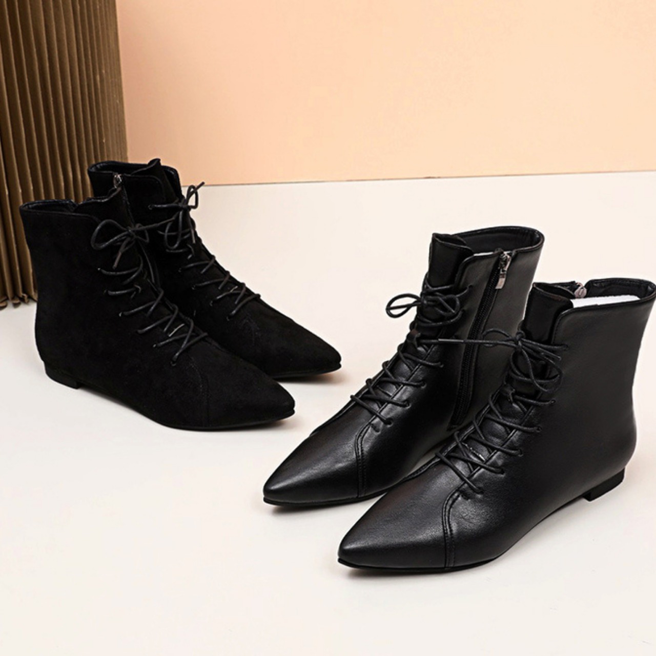 ダーク・ソーサリー　魔女のレースアップブーツ　M23671