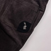 新品 タグ付き GREEN CLUBS グリーンクラブ ワーナーコラボ バックスバニー 刺繍 コーデュロイ カーゴ パンツ 13/ダークブラウン レディース ゴルフ