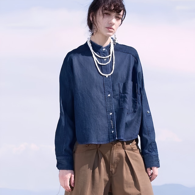 【 ANTGAUGE 】コンチョ釦デニムシャツ