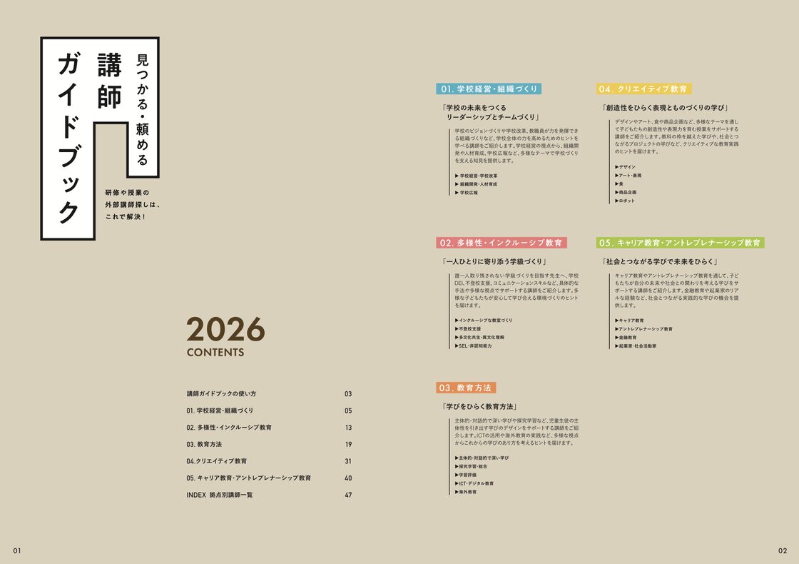 見つかる・頼める「講師ガイドブック2026」 | PAY ID
