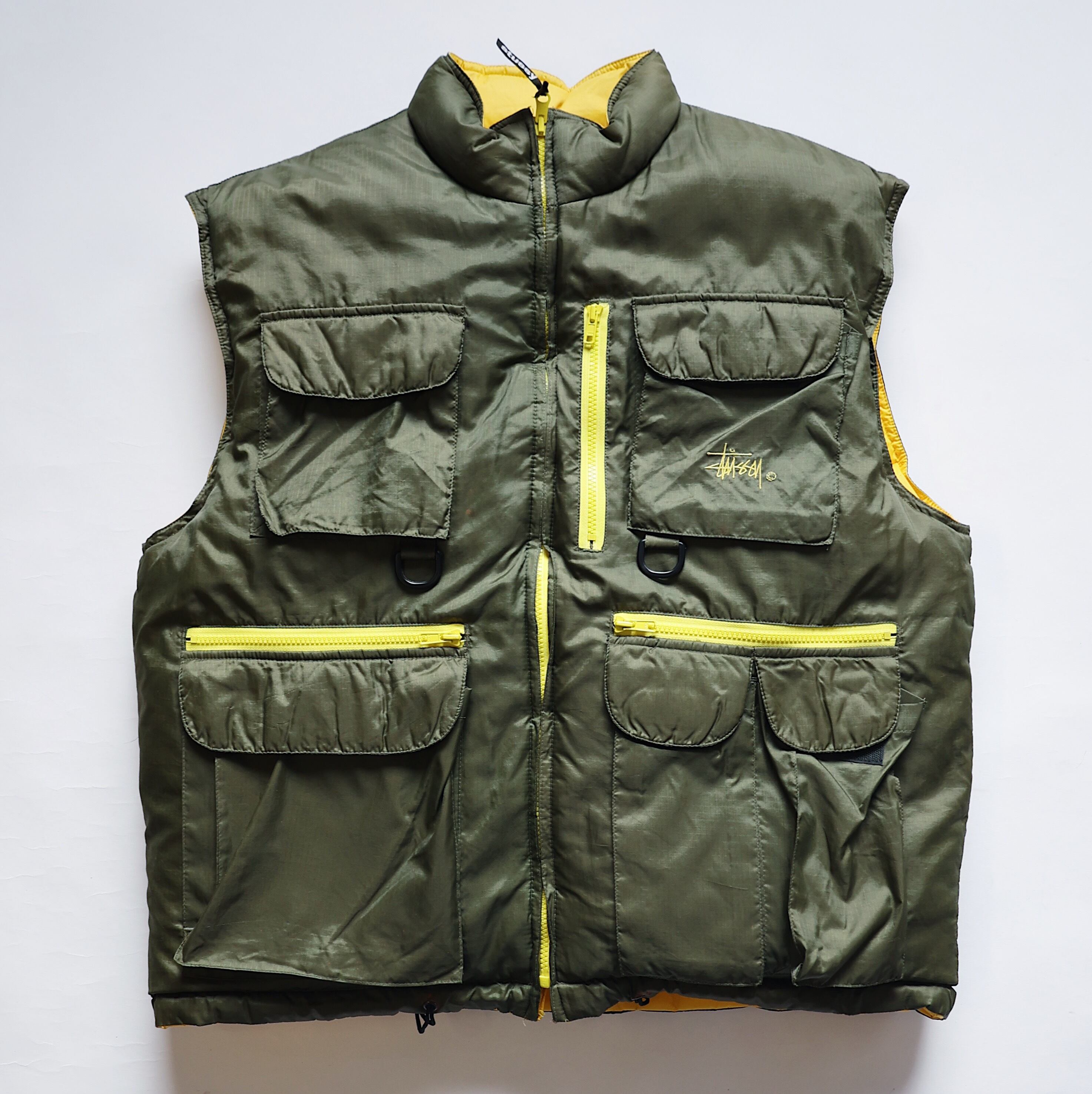 00S STUSSY SPORT OUTDOOR GEAR REVERSIBLE FISHING DOWN VEST | CLIMB