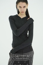 CLANE HALF ZIP WOOL HOODED TOPS 3色展開
