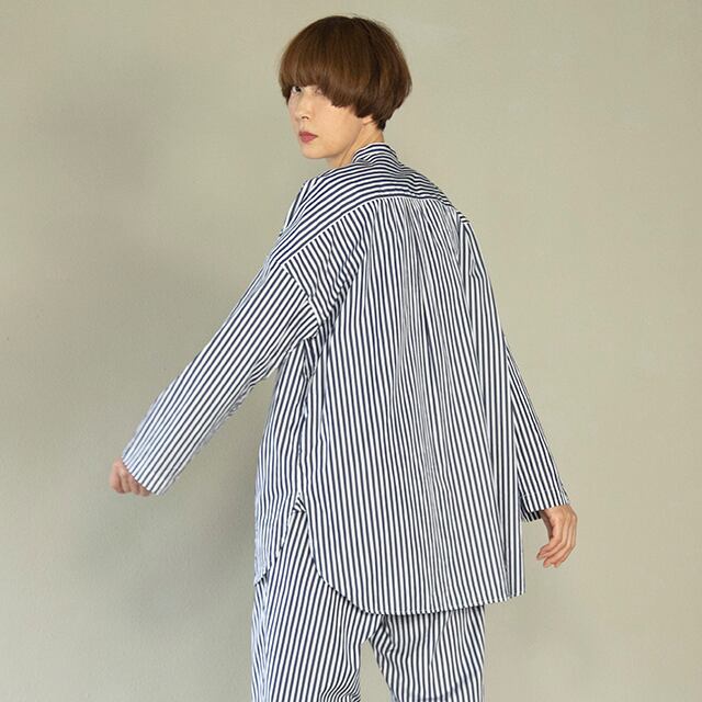 Thomasmaison ストライプシャツ タリン、THOMASMAISONストライプシャツ 夜 | e & co