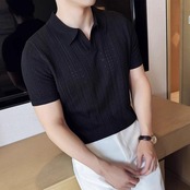 knit short sleeve shirt 00317