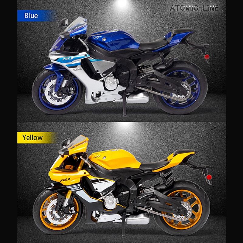 1/12 ヤマハ YZF-R1 ミニカー 全4色 バイク 合金モデル 模型 ジオラマ