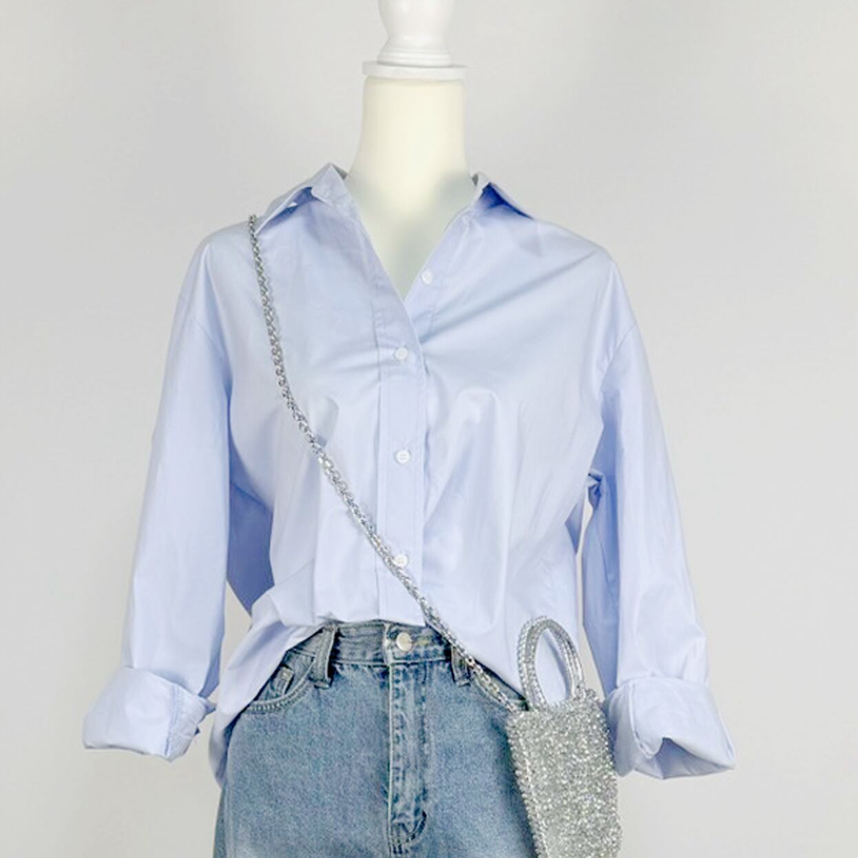 クラシックシャツ／スカイブルー