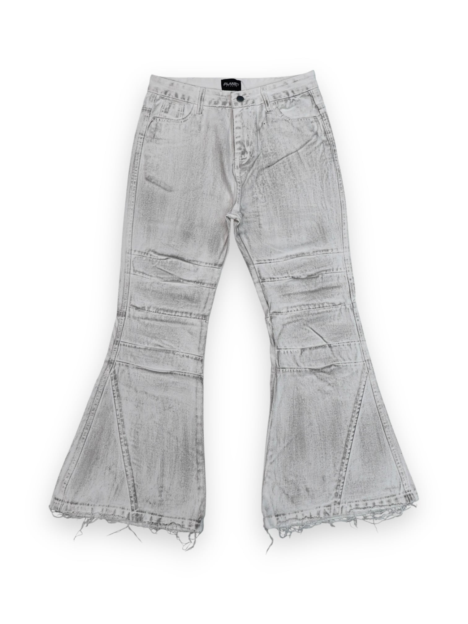 【PLANET STUDIO】Dirty Switching Flare Denim Pants
