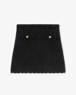 【GANNI】Cotton Chenille Crochet Skirt