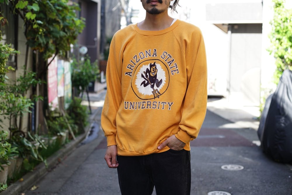 Arizona State University] Vintage college sweat shirt [1980s