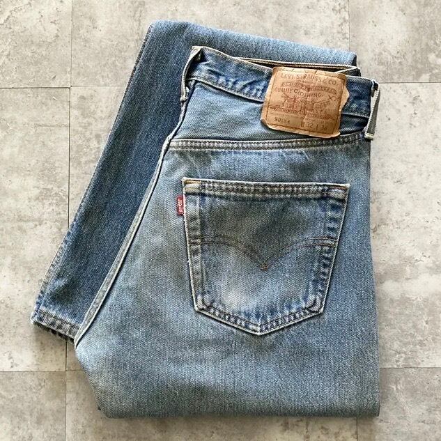 90s W36 Levi's 501 USA製 524エルパソ工場 デニムパンツ W32 L38】90's US.Levis 501xx リーバイス エルパソ工場(524) ボタン裏