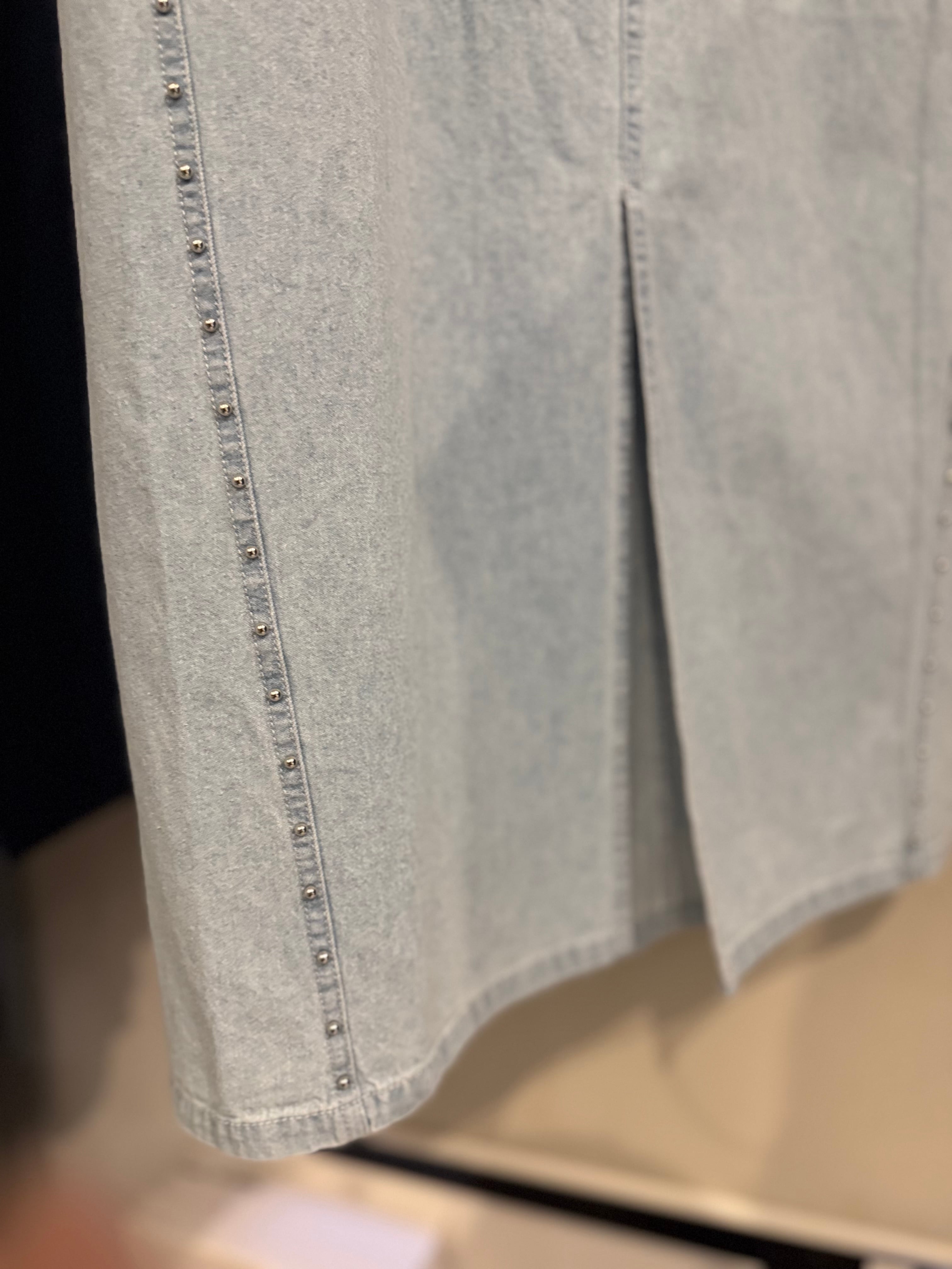 【SELECT】スタッズデニムタイトスカート 43-0123