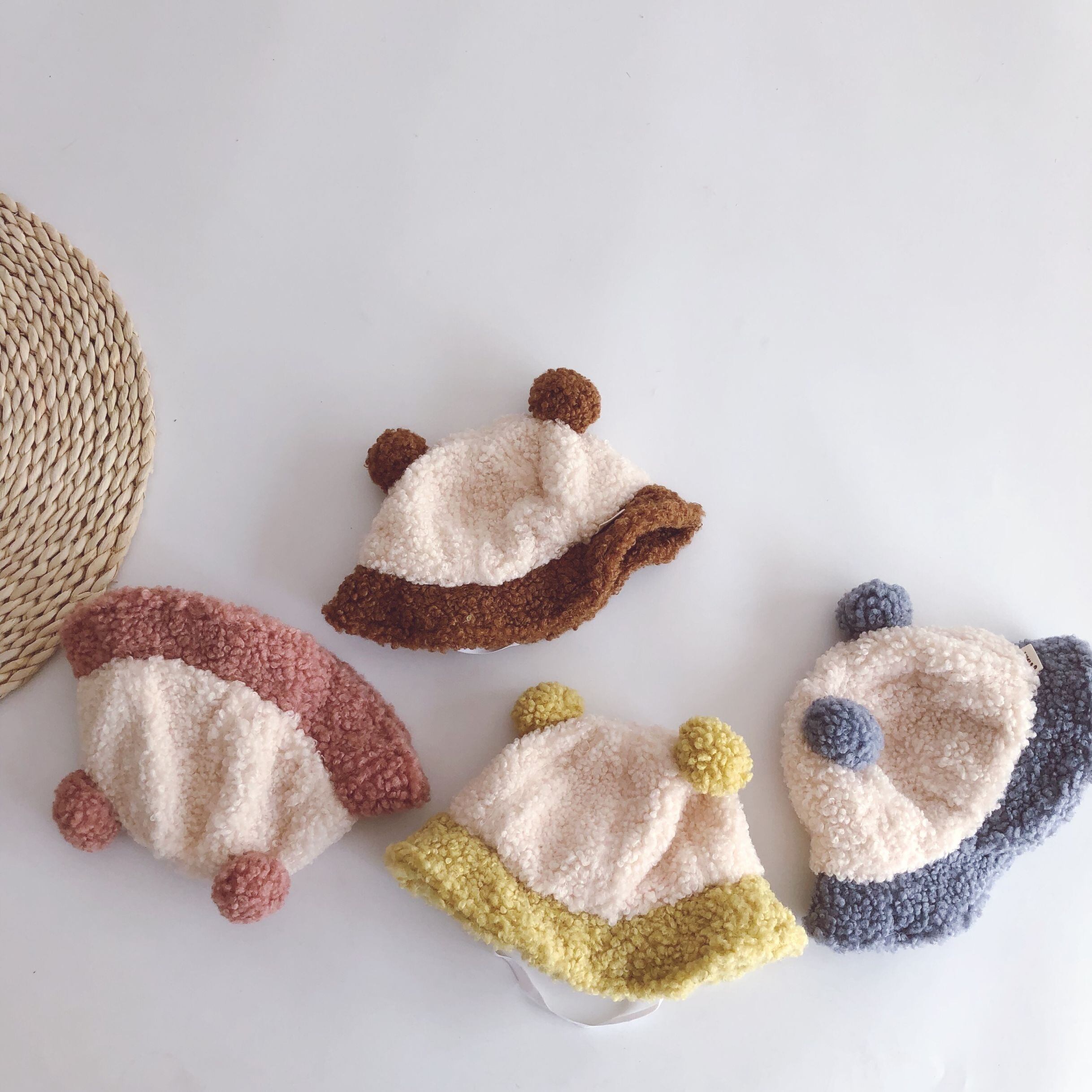 ダブルオータムウィンターカラー 帽子 大人ガーリー スウィート キュート カジュアル 秋物 冬物 超面白いベビーショップ17986149796