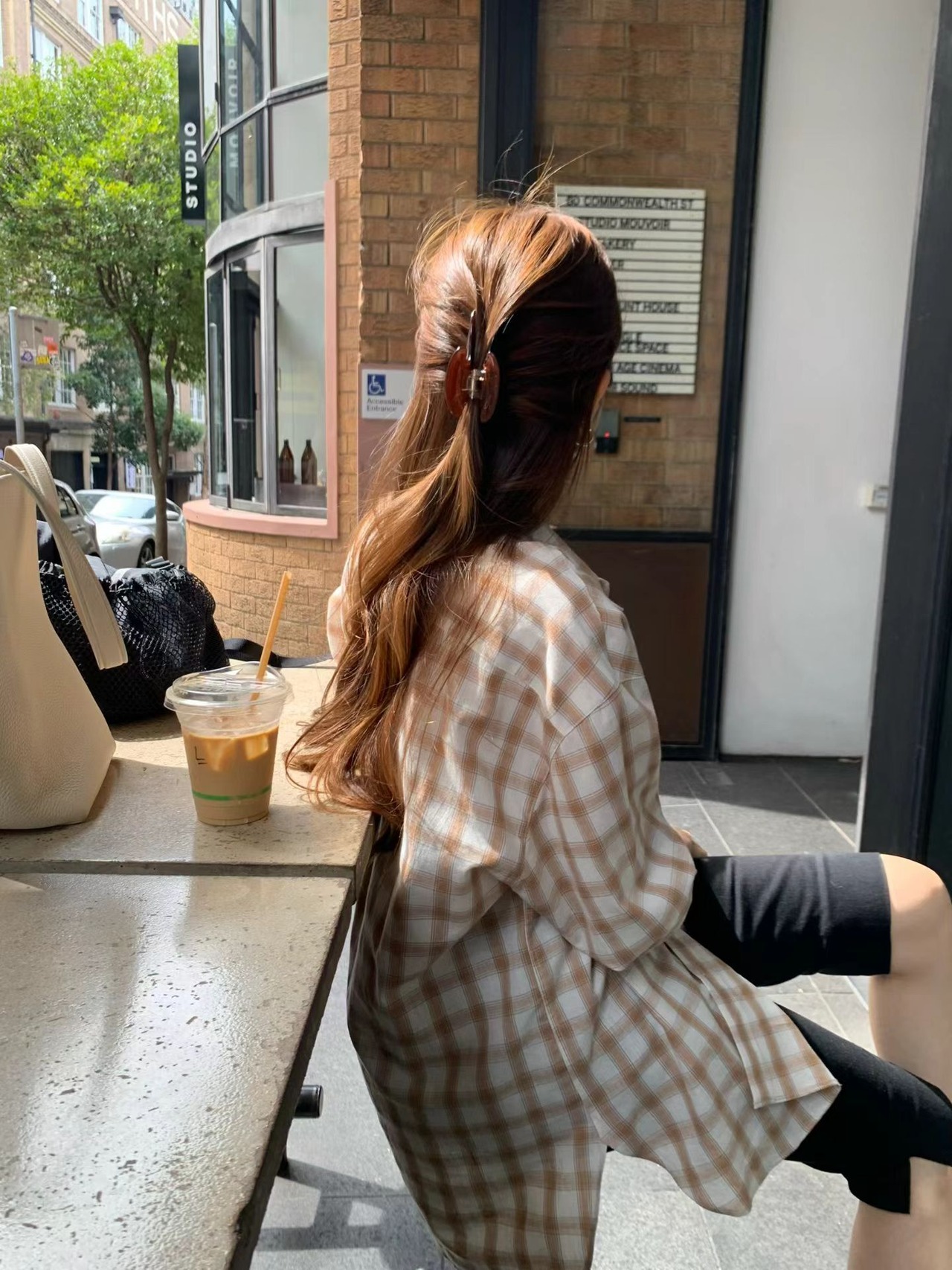 (OUNCE)  have check shirt / 2color