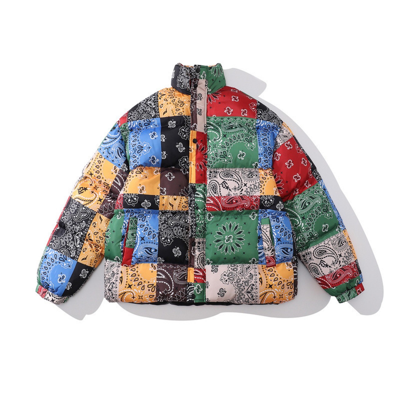 <在庫Lサイズラスト1点>PAISLEY MOTIF PUFF JACKET