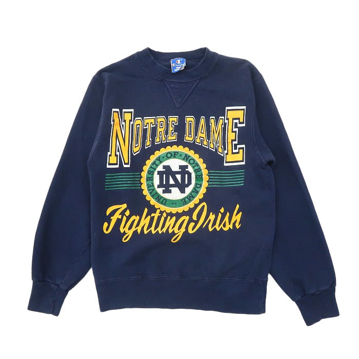 ノートルダムロゴchampion スウェットネイビーM チャンピオン Champion 80s 80年代 ヴィンテージ Vintage トリコタグ