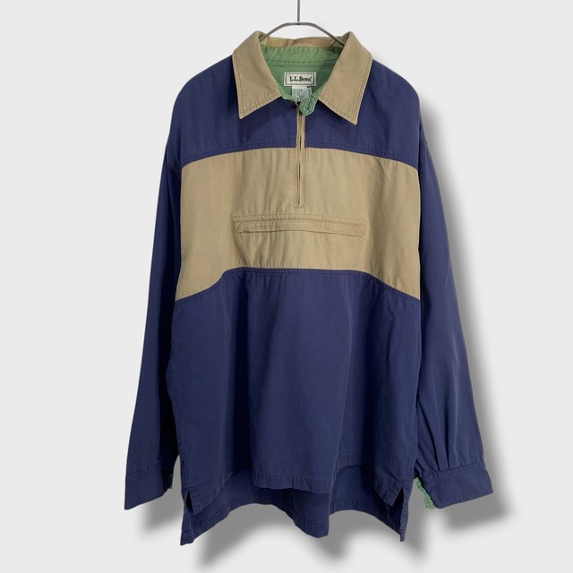 L.L.Bean プルオーバーシャツ カンガルーポケット L チンスト