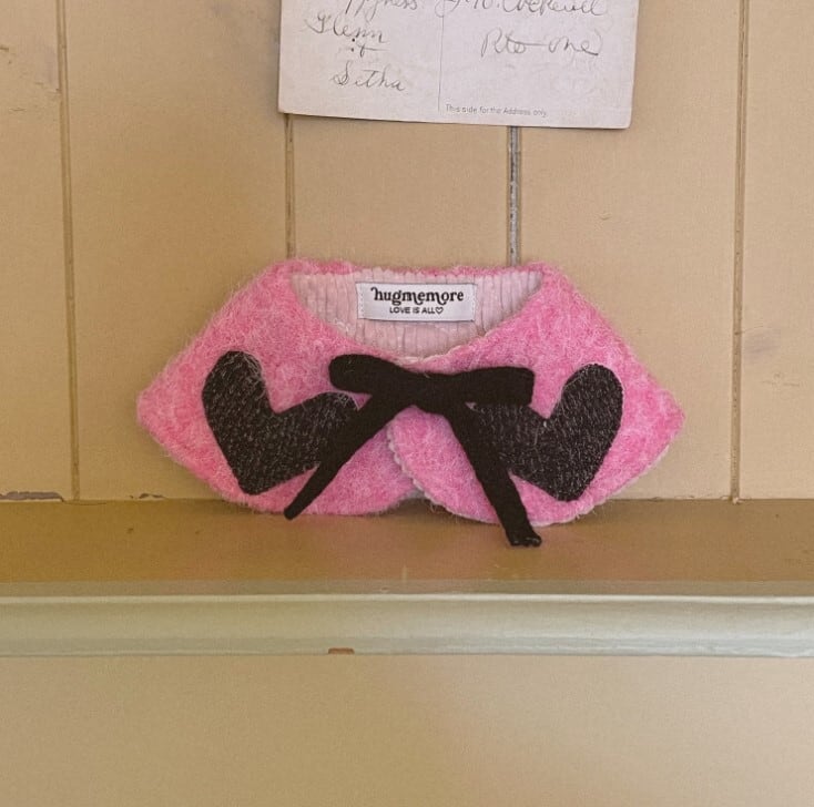 予約【hugmemore】heart cape (Pink)