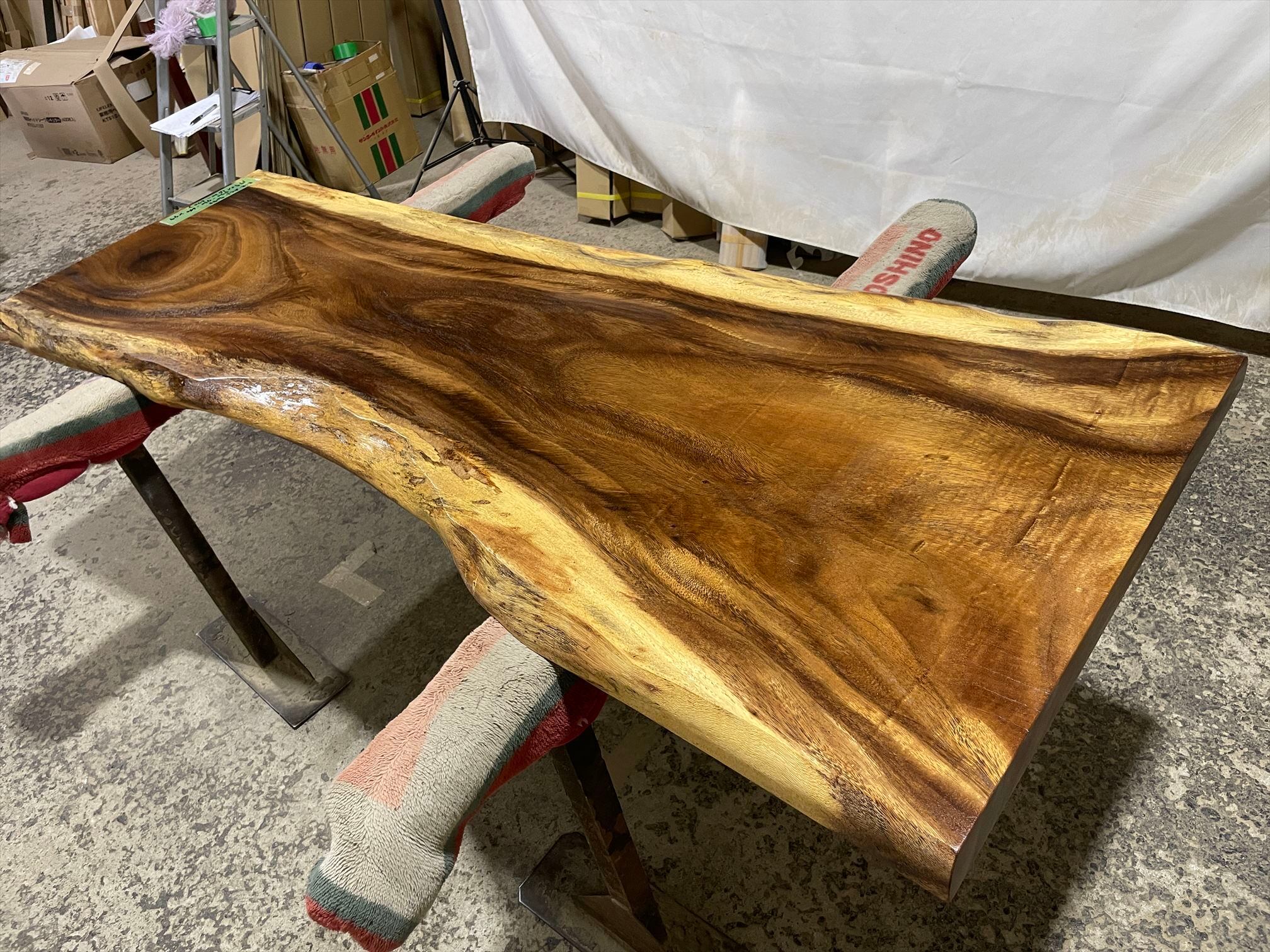 モンキーポッド9094 一枚板無垢 乾燥材 1790x570-430-640x49mm