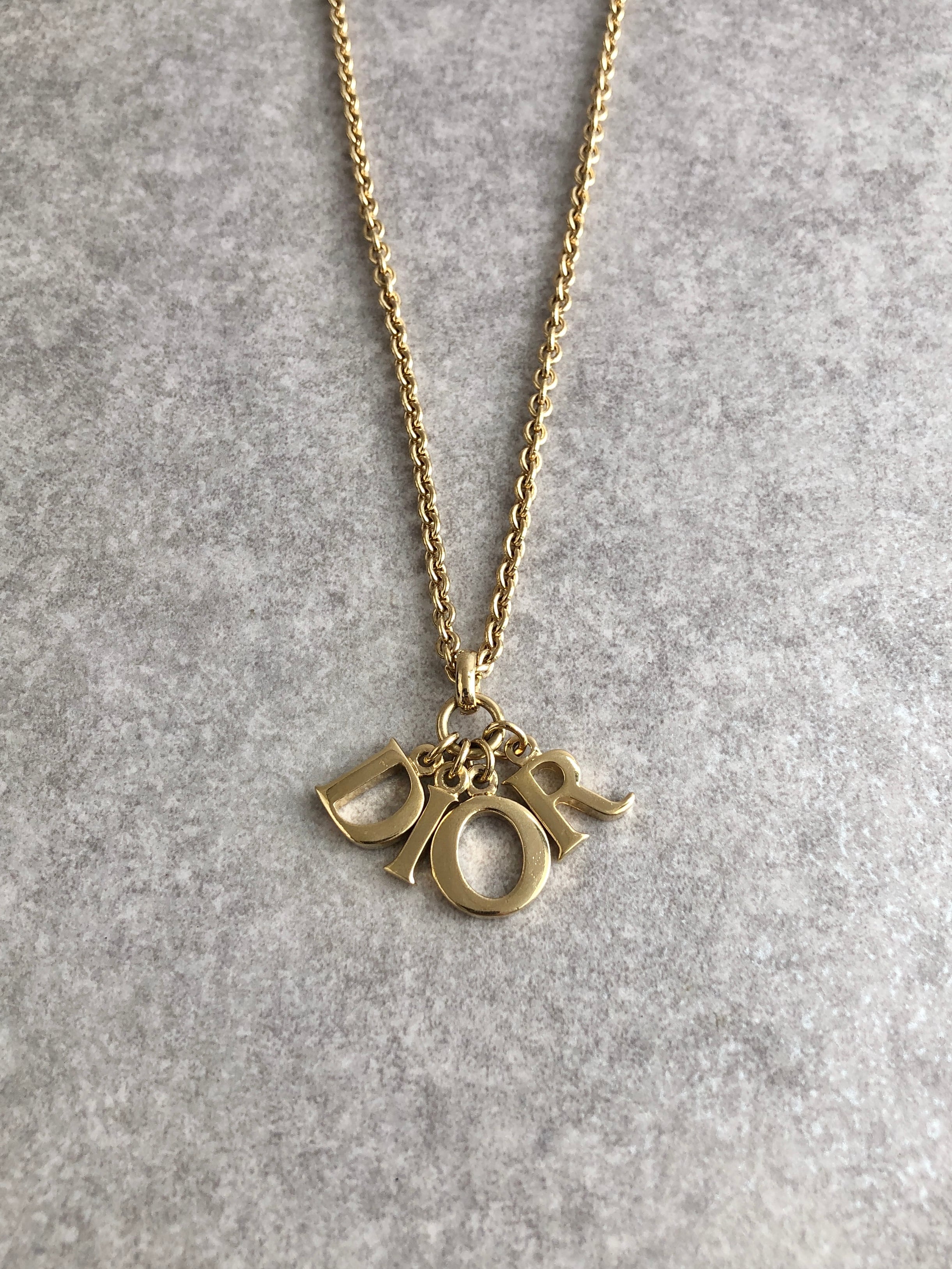Christian Dior クリスチャン ディオール ネックレス ゴールド Dior