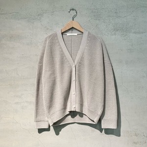 【evam eva】wool cotton aze cardigan/E263K046
