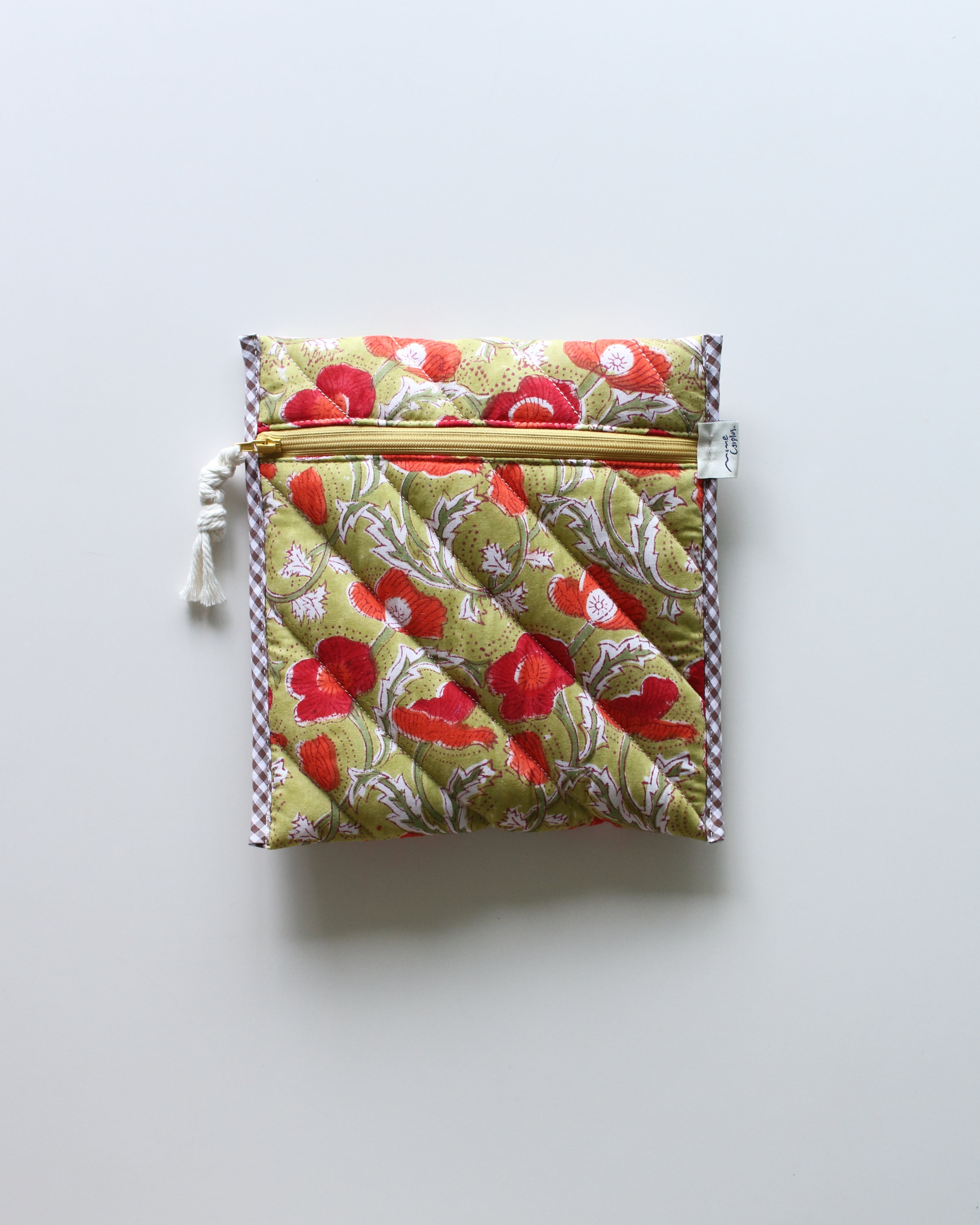 Block quilt Book Sleeve. <Flushed cheeks>