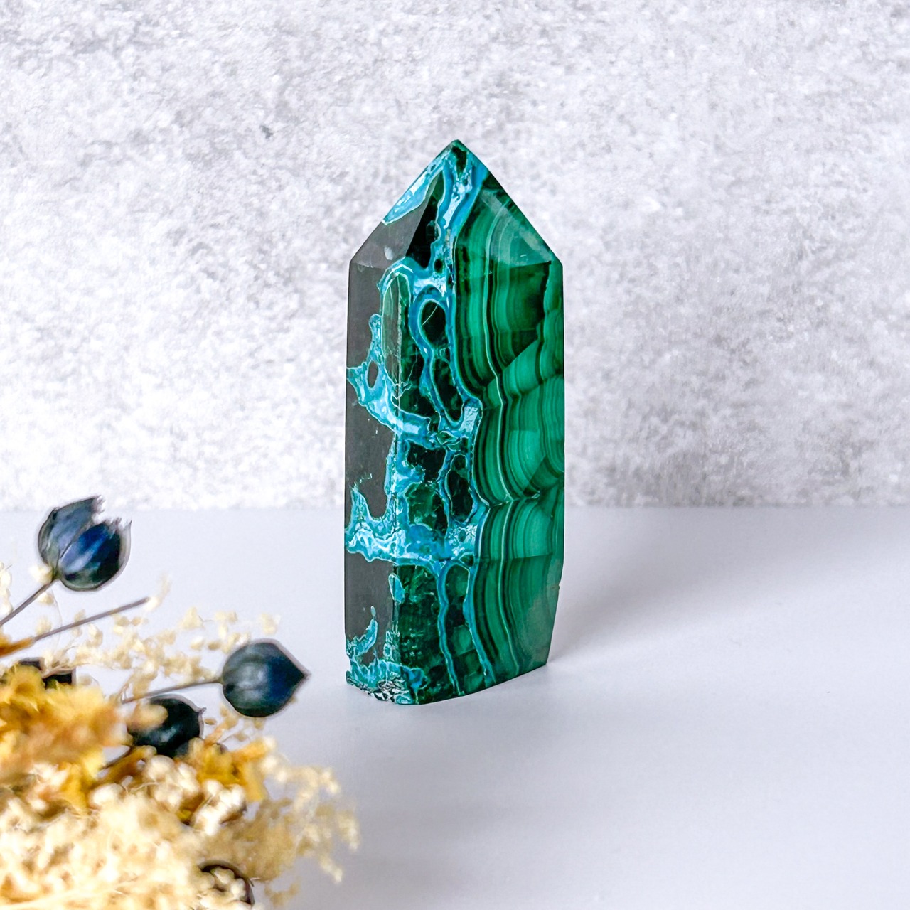 マラカイトクリソコラ タワー * Malachite Chrysocolla * 天然石