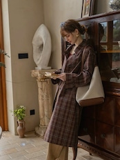 Arden Classic Check Trench Coat F0818
