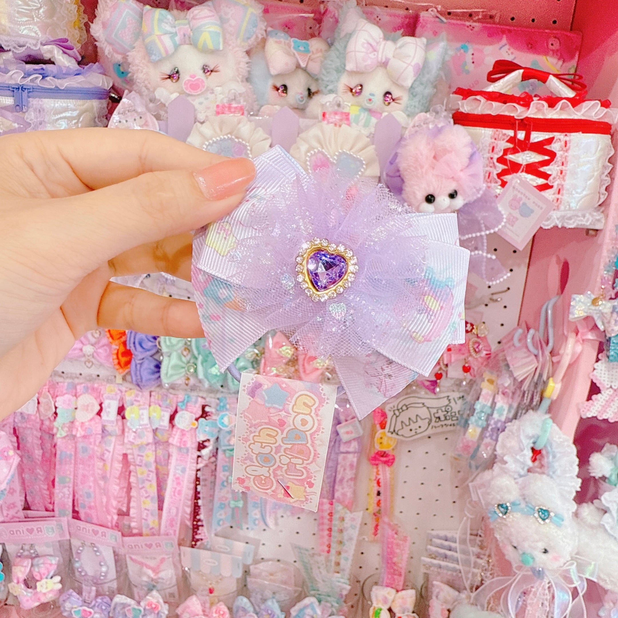 【C5】74-14チュールヘアゴム