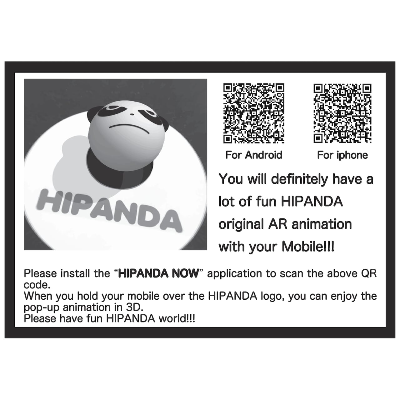 送料無料 【HIPANDA ハイパンダ】メンズ ロゴプリント ロンT MEN'S