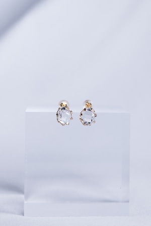 K10 Herkimer Diamond Studs Earrings 10金ハーキマーダイヤモンドスタッズピアス