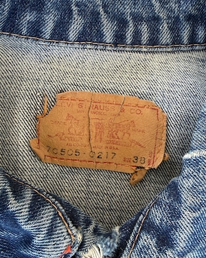 -Levi's- Vintage 60s 38 70505 0217 Big E denim Jacket