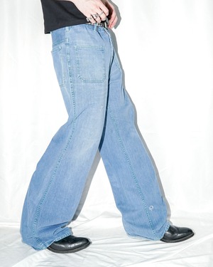 1970's- Euro vintage buggy flare denim pants