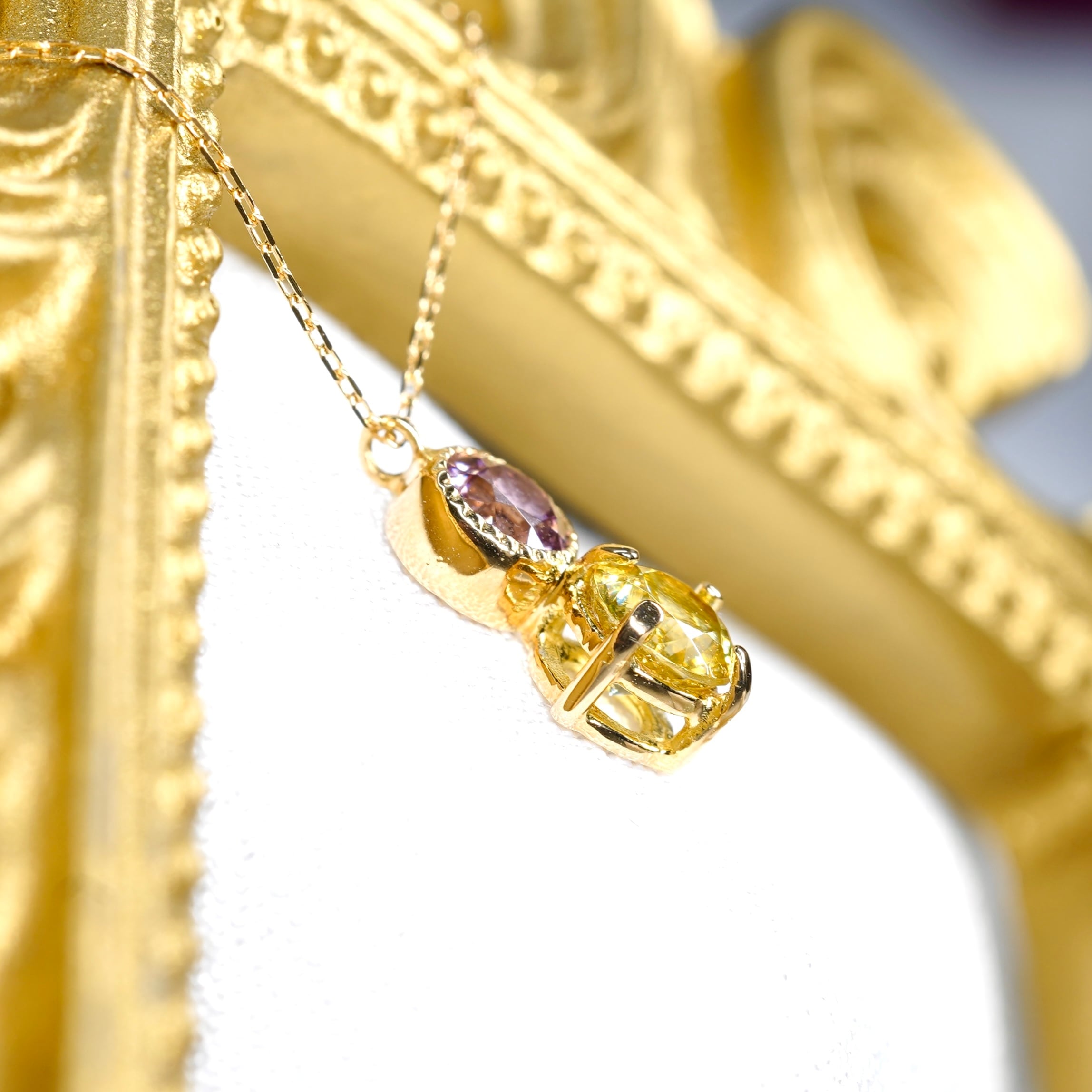 スフェーン・ピンクジルコン/K18YG【Zo5】 | Sirius Stone