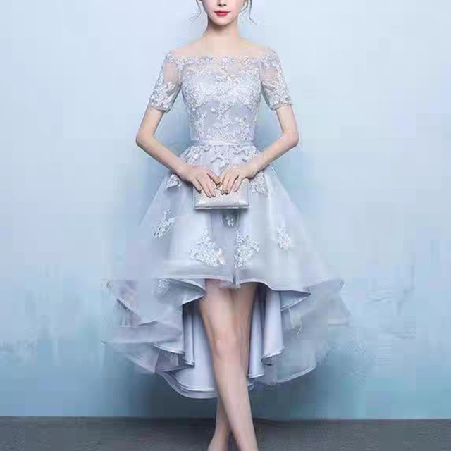 オフショルダーAラインミニドレス【4color】◇MD0010