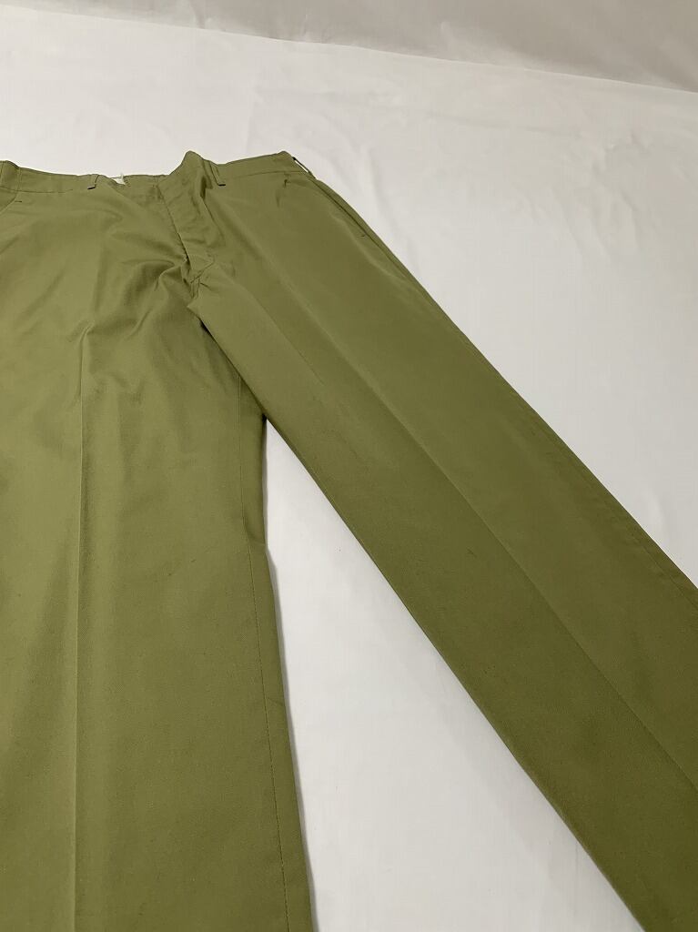 1970's Solid Color Work Tapered Slacks "Boy Scouts"