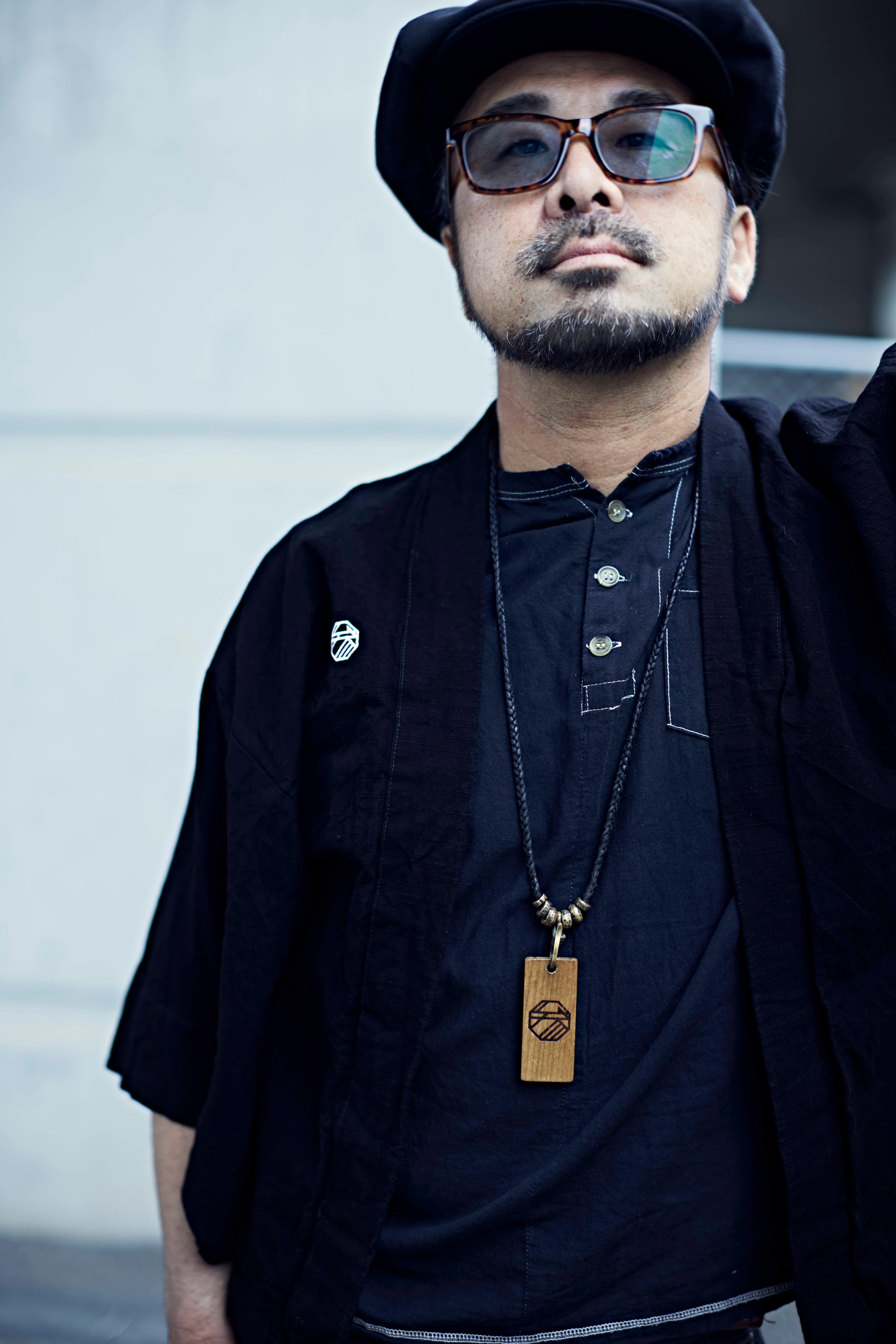 BLACK HAORI AIZUMOMEN / 深黒製品染 会津木綿 羽織 単衣【SANGOU