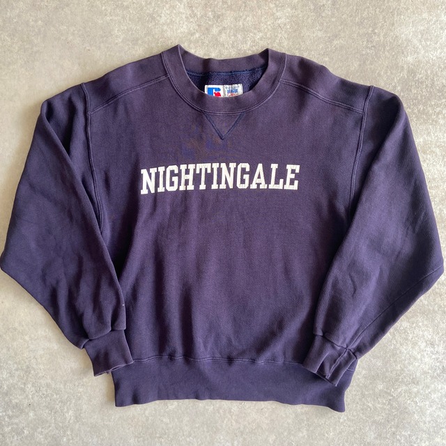1990s  RUSSELL  High Cotton ナス紺 Sweatshirt  M  Made in USA　H427