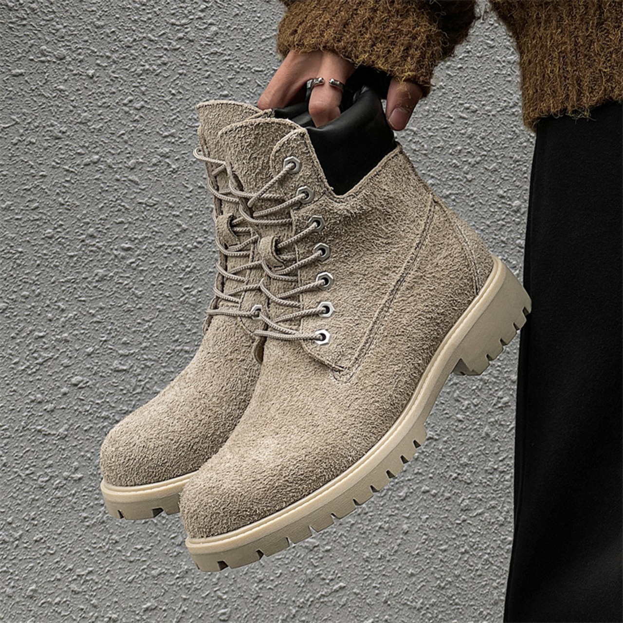SAND ASH COMBAT BOOTS