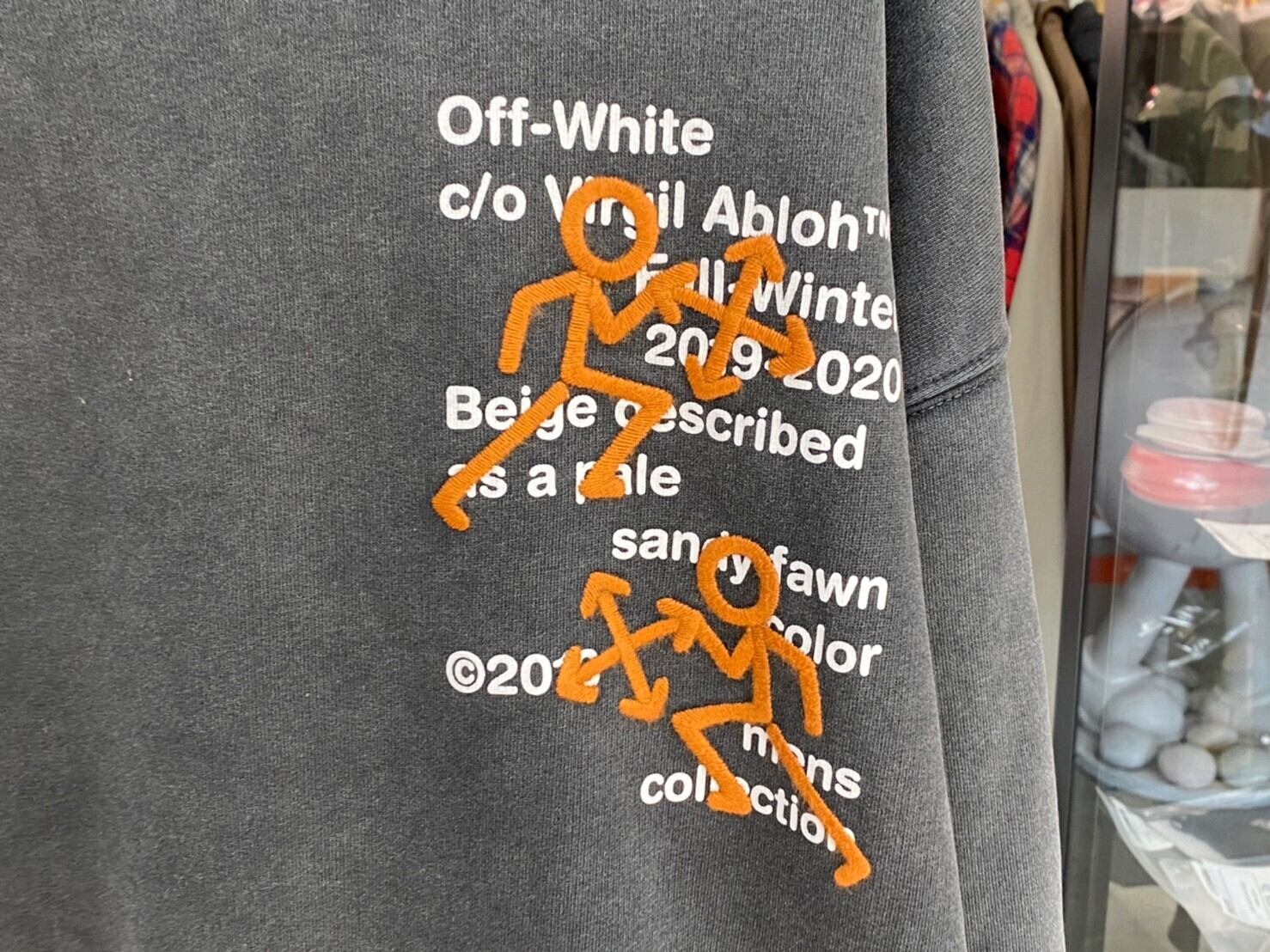 OFF-WHITE PICTOGRAM INCOMPIUTO CREWNECK CHARCOAL XL 