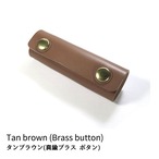 姫路レザー ハンドルカバー：Leather handle cover Simple button model (Large)  | シンプルボタン モデル / ラージ