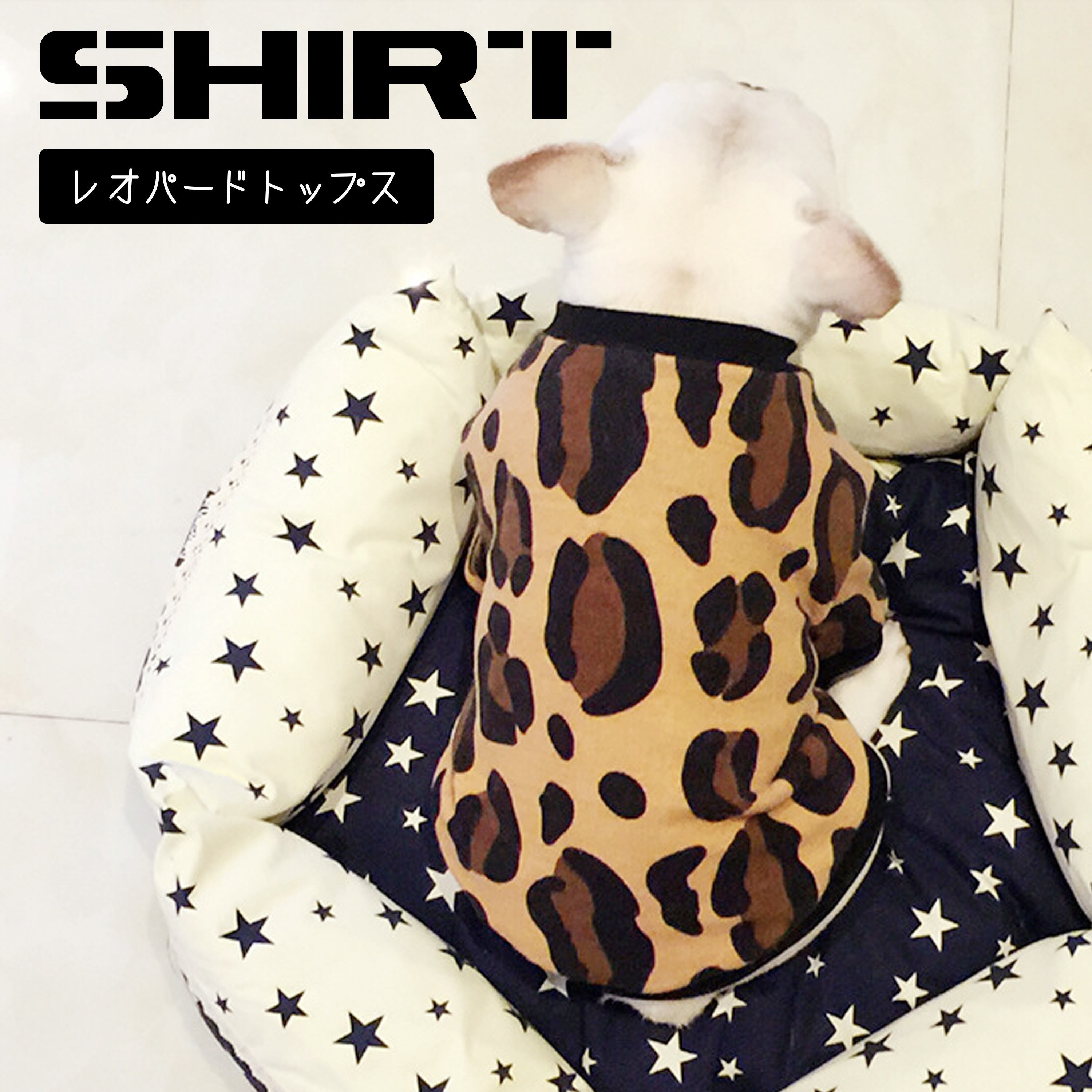 ヒョウ柄パーカー　イタグレ服　犬服　バンドメイド mw42lp_12.jpg