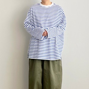 【HARVESTY】 JUMBO L/S STRIPED TEE (UNISEX) (3色展開) / ハーベスティ ボーダー ジャンボ長袖Tシャツ / A52304