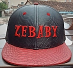 ZEBABY RED CRACKED LEATHER CAP（税込み）