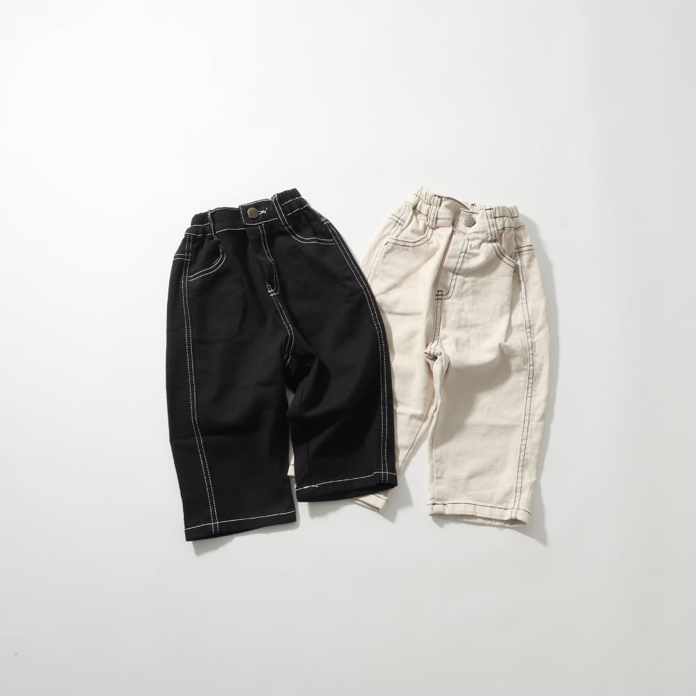 ステッチデニムパンツ2