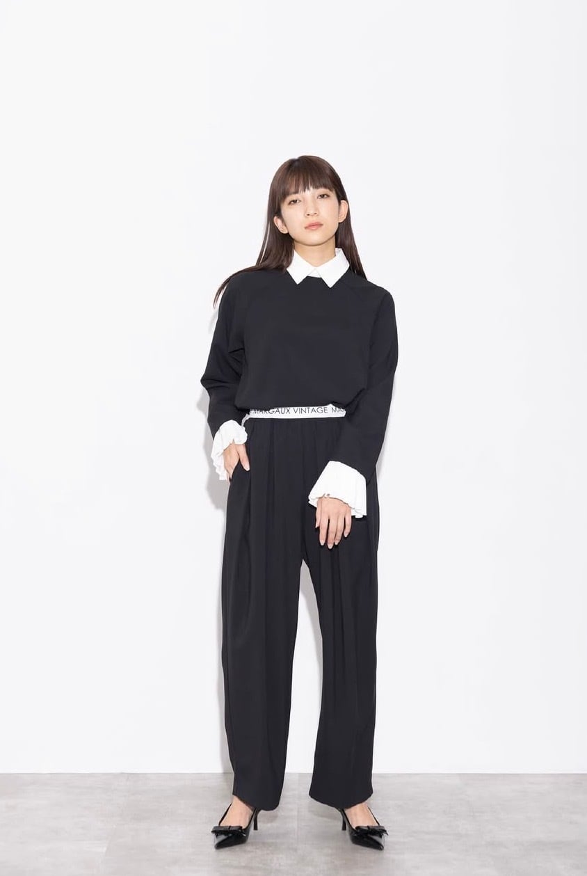 MARGAUX VINTAGE 】ロゴウエストゴムタックパンツ | valance 福井