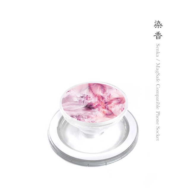染香 - 和風 クリアスマホソケット/MagSafe対応