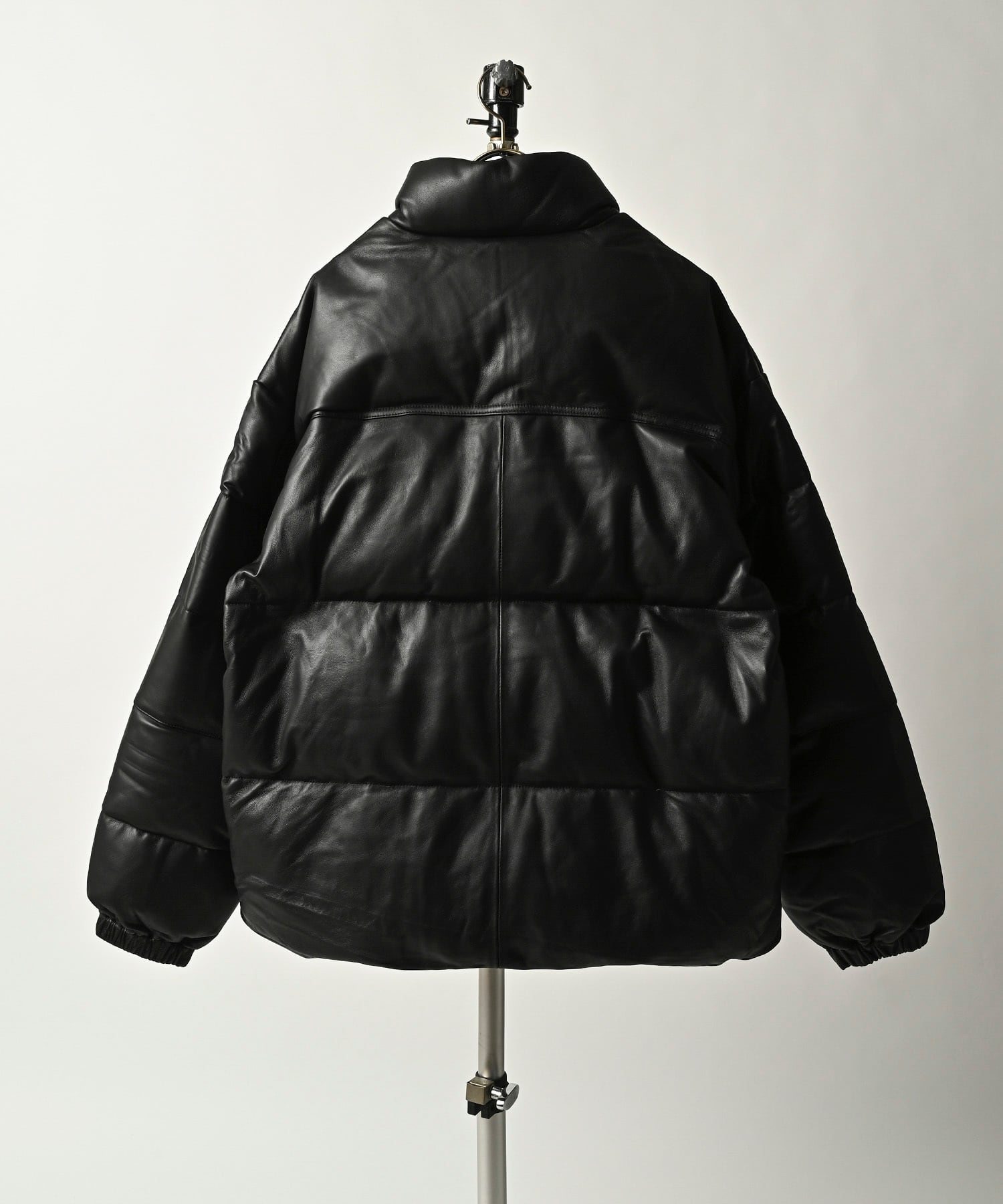 ADAM PATEK leather looose down jacket (BLK) AP2423003 ADAM PATEK leather looose down jacket (BLK) AP2423003
