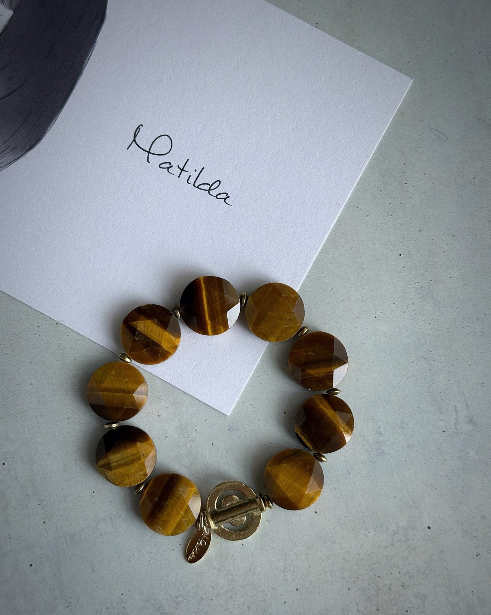 tumble bracelet(タイガーアイ)